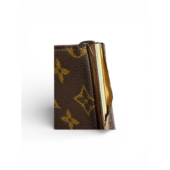 Vintage Louis Vuitton Monogram Canvas Money Clip Wallet Brown - Picture 9 of 9